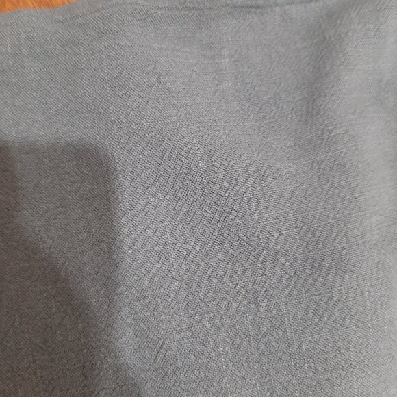 Vintage linen asymmetrical strap quiet luxury romper - Picture 8 of 11